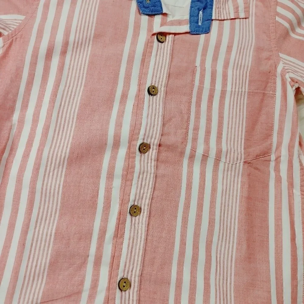 Well Dressed Wolf Boys Size 6 Red White Blue Patri